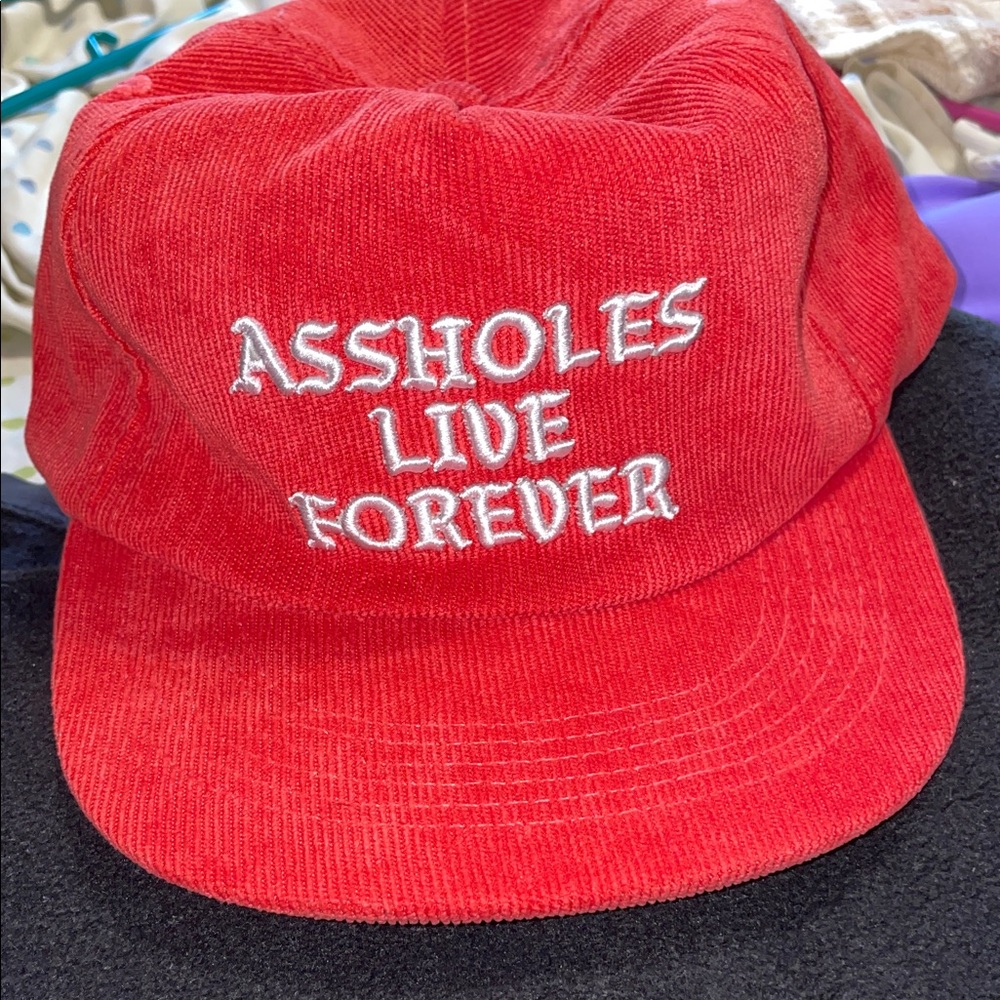 Red A**holes live forever hat